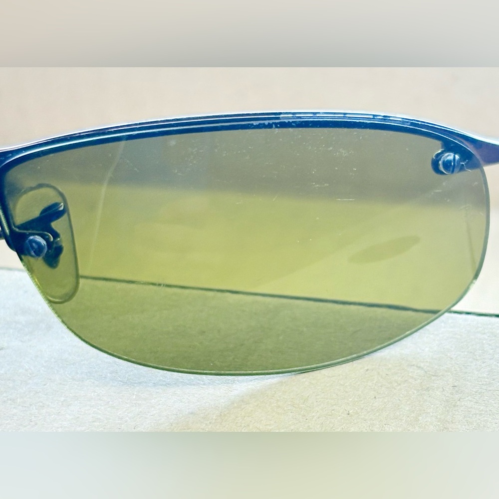 Ray-Ban TOP BAR RB3179 014/73 63◻︎15 Bronze Frame Green Lens Made In Italy - Picture 4 of 7